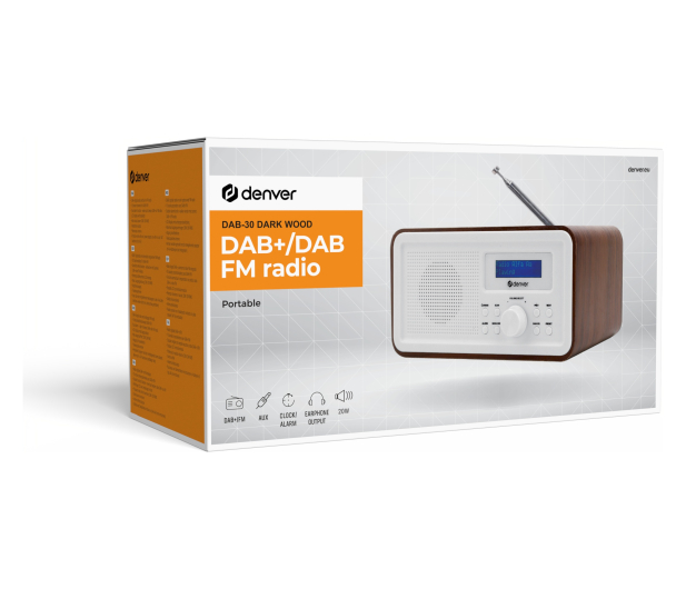 Denver Radio DAB+/FM Denver DAB-30 z drewnianą obudową - 1535064 - zdjęcie 6